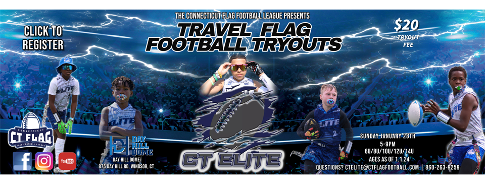 CT Elite Travel Flag Football Tryouts